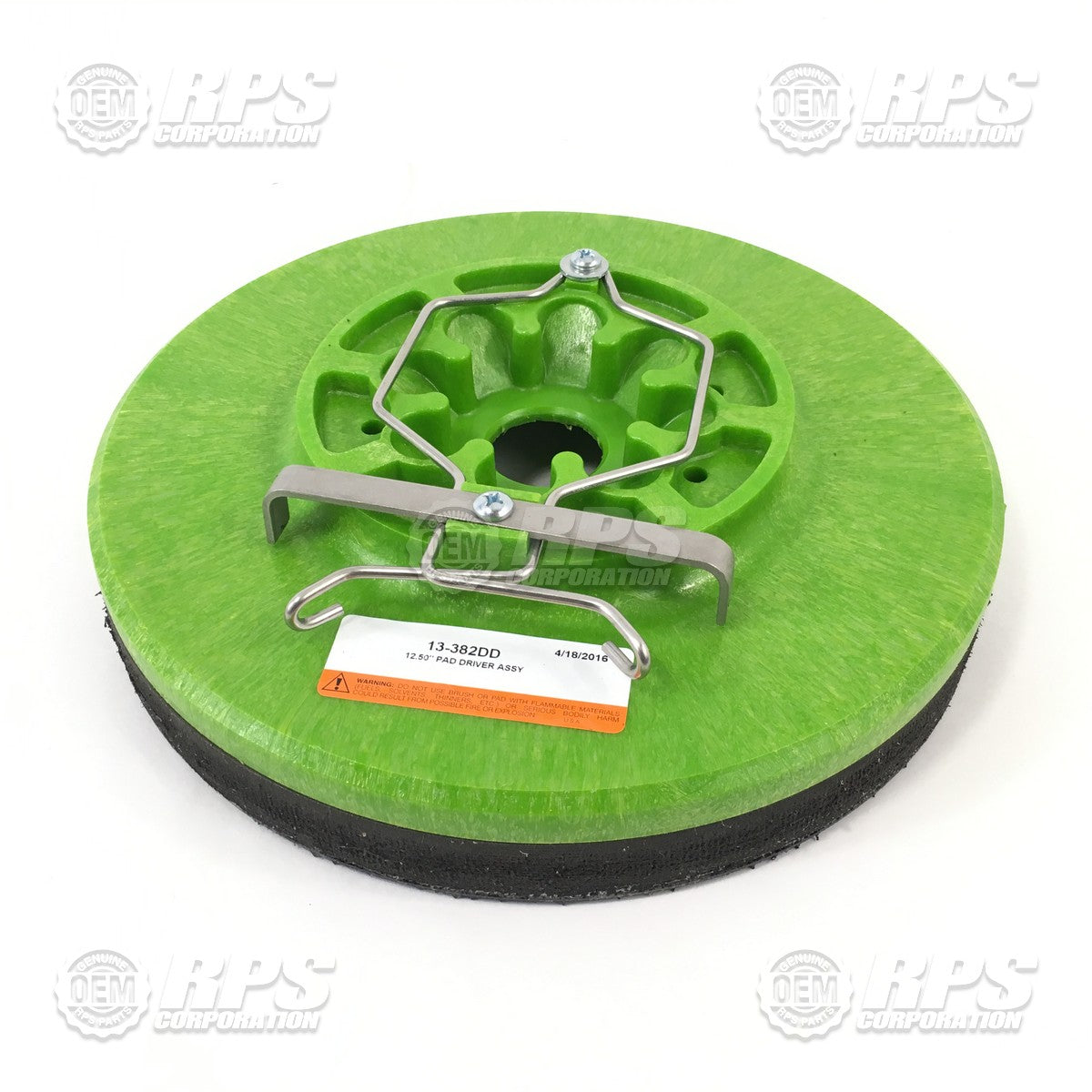 FactoryCat/Tomcat 13-382DD, Pad Driver,13" SNAP Diamond Polishing, Green Block