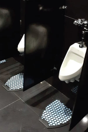 Diamond Shape Urinal Mat System (Black) 12/case