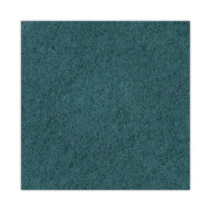 Heavy-duty Scrubbing Floor Pads, 16" Diameter, Green, 5/carton