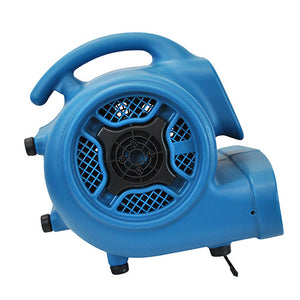 XPOWER P-400, Air Mover, 1/4 HP, 1600 CFM, Daisy Chain, Stackable, 19lbs, 3 AMPs