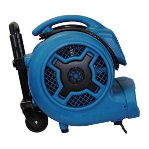 XPOWER P-830H, Air Mover, 1 HP, 3600 CFM, Stackable, Telescopic Handle and Wheels, 8.5 AMPs, 33lbs