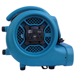 XPOWER X-400A, Air Mover, 1/4 HP, 1600 CFM, Stackable, Daisy Chain, 17lbs, 3 AMPs